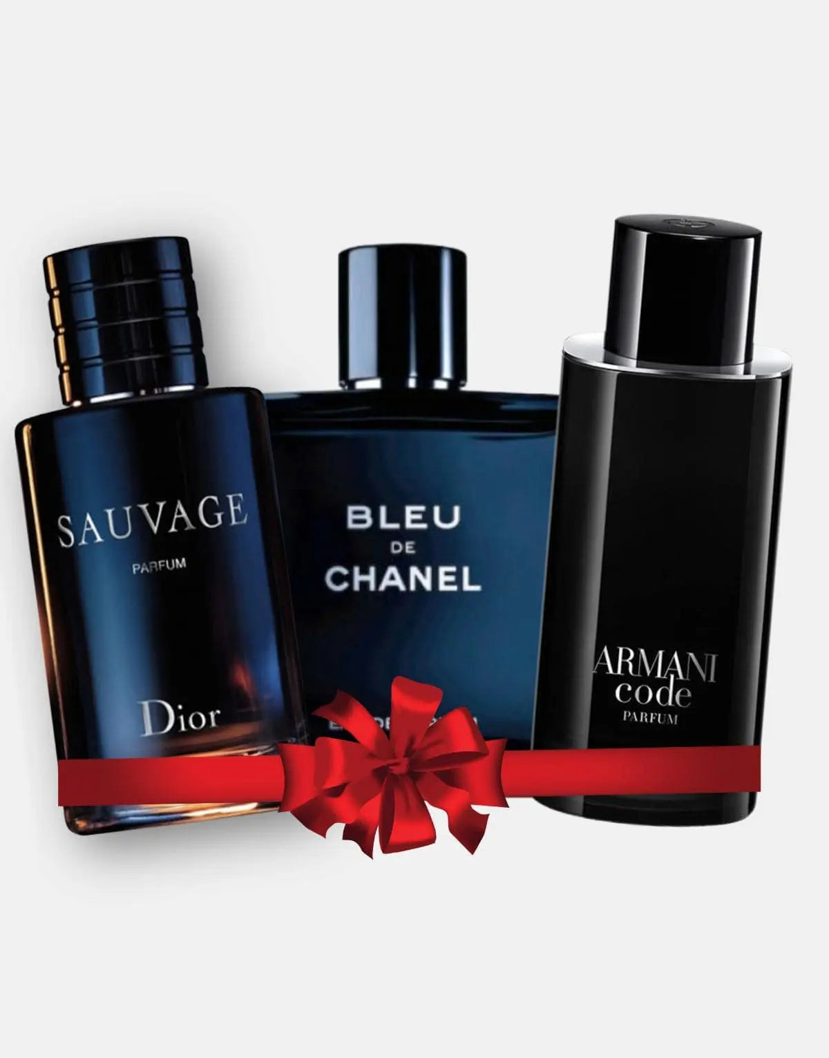 Combinatie van 3 herengeuren – Christian Dior Sauvage Parfum, Bleu de Chanel, Armani Code (Eau de Parfum)